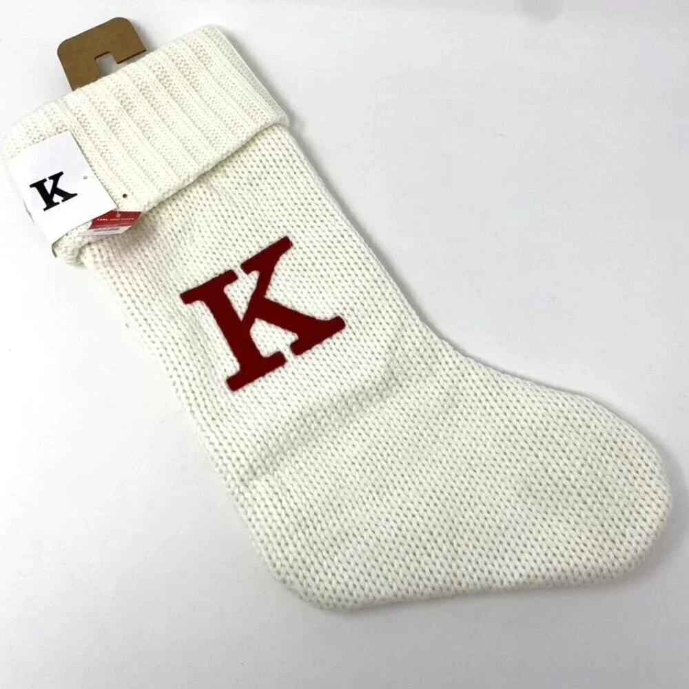 Target Wondershop Knit Monogram Christmas Stocking White Wondershop™: 20
